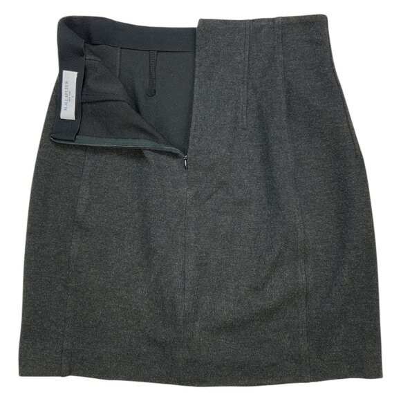 M.M. Lafleur The Crosby Skirt Textured Ponte 6 Charcoal Mini High Rise - Picture 3 of 11